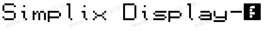 Simplix Display字体转换